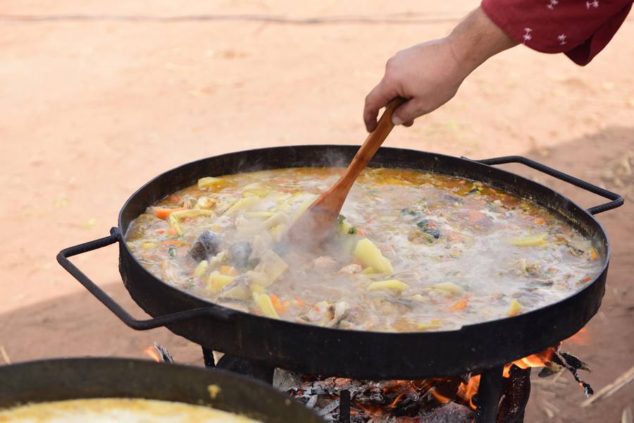 Piracaldo servido en plato