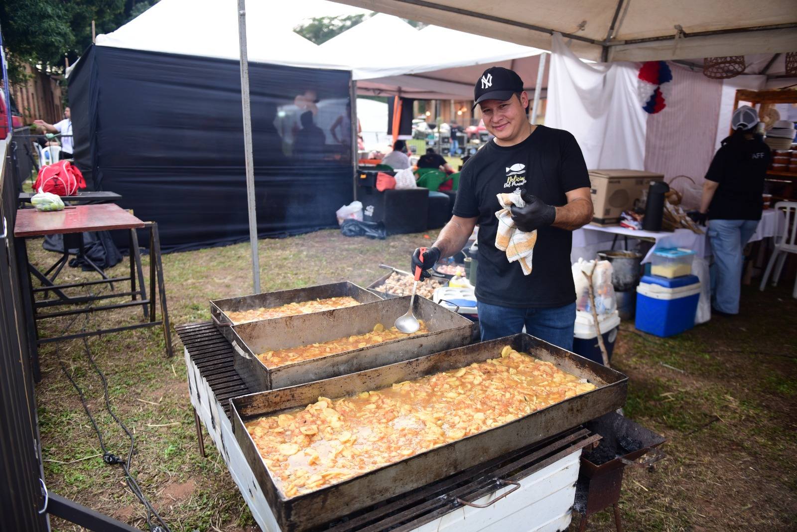 Cocina al aire libre del festival